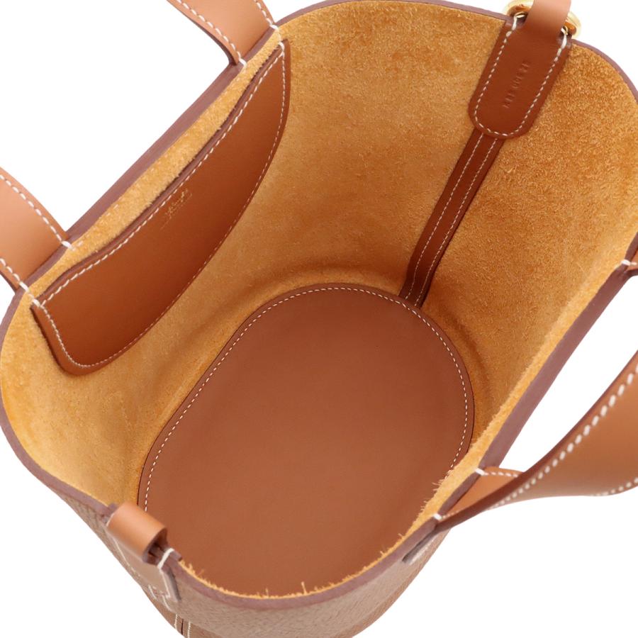 HERMES エルメス インザループ18 ハンドバッグ トートバッグ トリヨンクレマンス レザー ゴールド ブラウン 茶 ゴールド金具 K刻印 | HERMES | 06