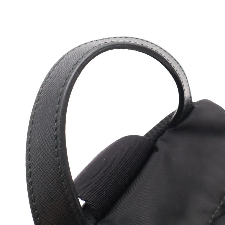 PRADA プラダ トライアングルロゴ ボディバッグ ショルダーバッグ ワンショルダー 斜め掛け ナイロン レザー NERO ブラック 黒 1BZ026 | PRADA | 03