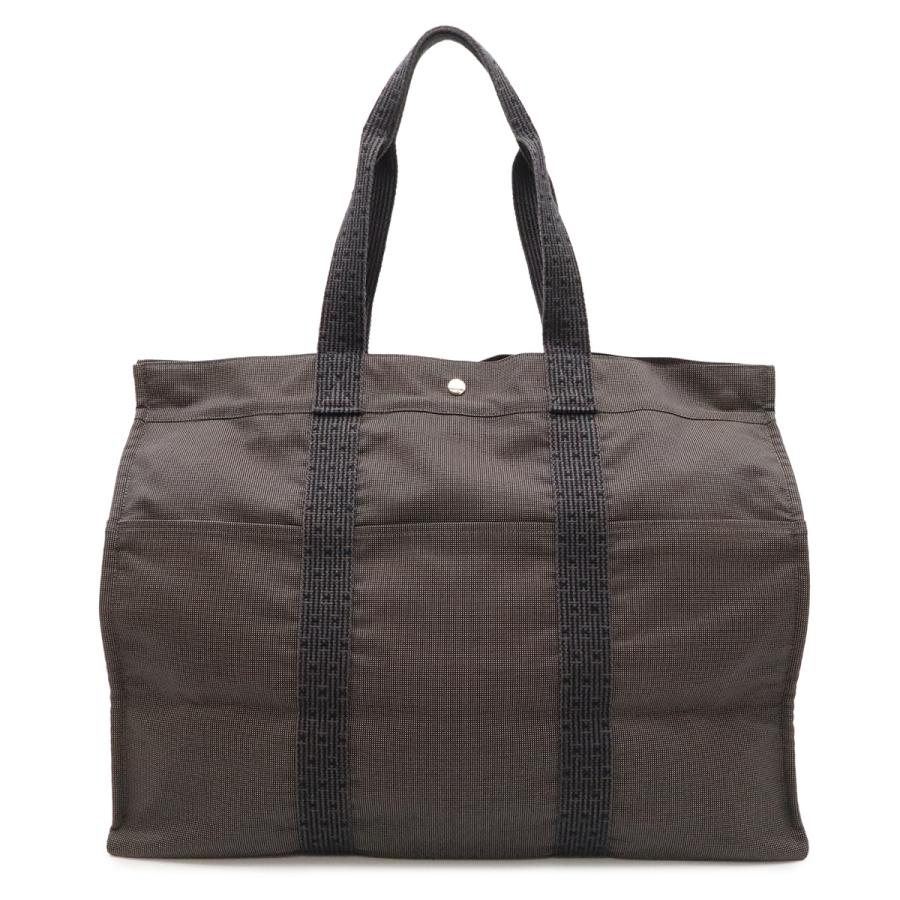 HERMES エルメス エールライン トートTGM トートバッグ ラージトート ボストンバッグ 旅行カバン トラベルバッグ キャンバス グレー | HERMES