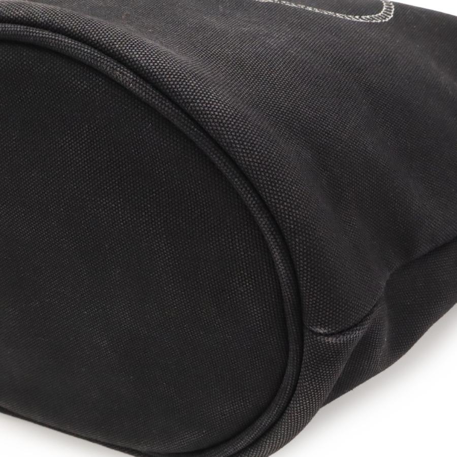 PRADA プラダ カナパ トートバッグ ハンドバッグ 2WAY ショルダーバッグ 斜め掛け キャンバス レザー NERO ブラック 黒 ポーチ欠品 | PRADA | 02
