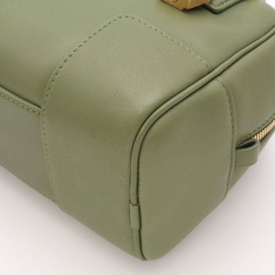 LOEWE ロエベ アマソナ16 スクエア アナグラム ハンドバッグ ミニバッグ 2WAY ショルダーバッグ レザー グリーン ゴールド金具 | LOEWE | 02