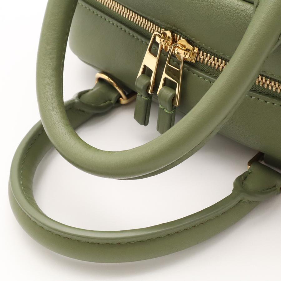 LOEWE ロエベ アマソナ16 スクエア アナグラム ハンドバッグ ミニバッグ 2WAY ショルダーバッグ レザー グリーン ゴールド金具 | LOEWE | 03
