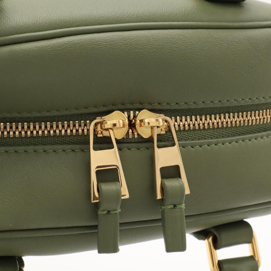 LOEWE ロエベ アマソナ16 スクエア アナグラム ハンドバッグ ミニバッグ 2WAY ショルダーバッグ レザー グリーン ゴールド金具 | LOEWE | 05