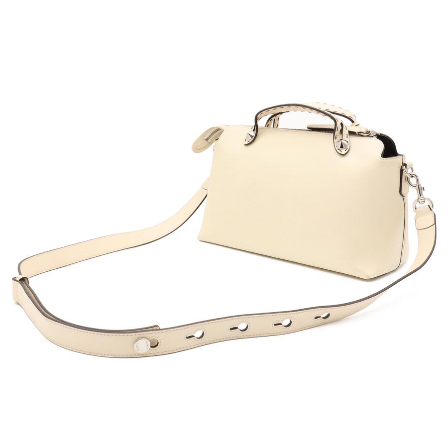FENDI フェンディ バイザウェイ ミディアム ロゴ ハンドバッグ 2WAY ショルダーバッグ 斜め掛け キャンバス レザー クリーム ベージュ | FENDI | 01