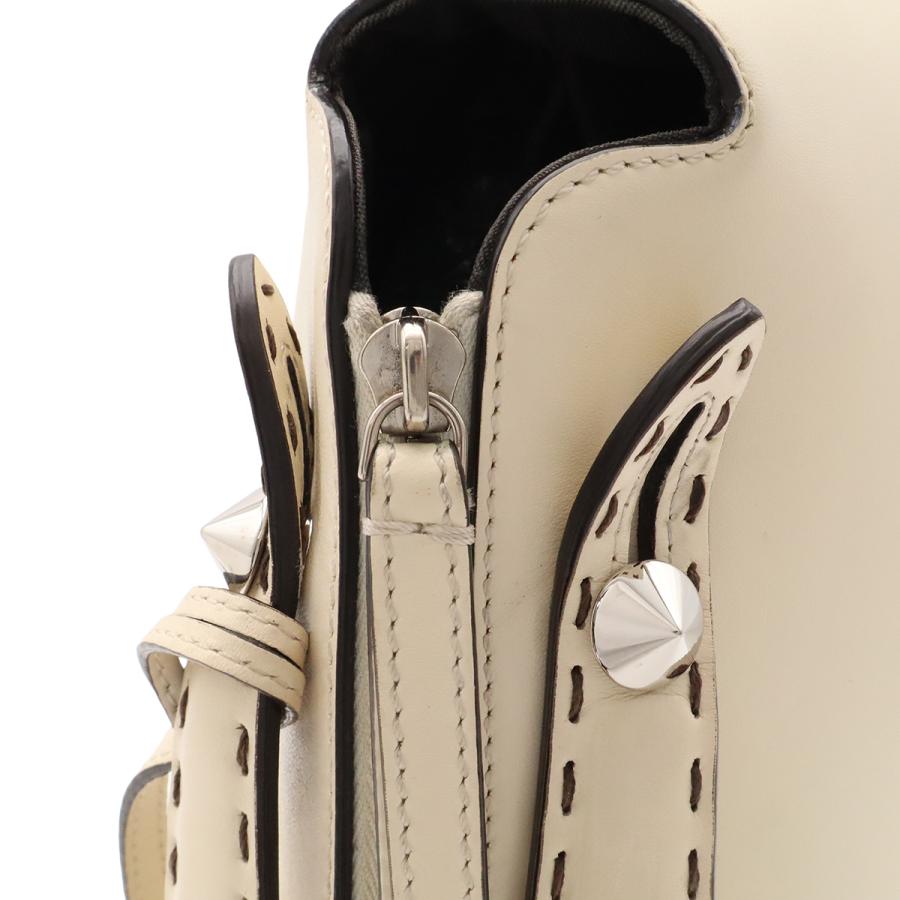 FENDI フェンディ バイザウェイ ミディアム ロゴ ハンドバッグ 2WAY ショルダーバッグ 斜め掛け キャンバス レザー クリーム ベージュ | FENDI | 05