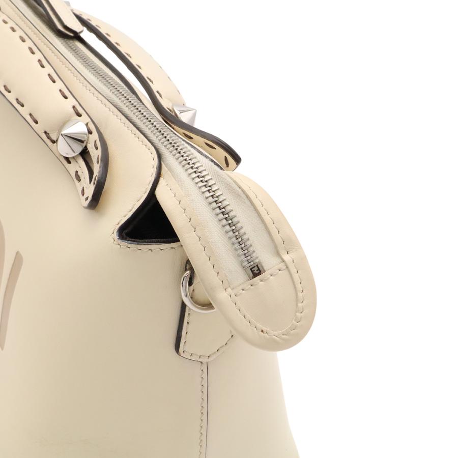 FENDI フェンディ バイザウェイ ミディアム ロゴ ハンドバッグ 2WAY ショルダーバッグ 斜め掛け キャンバス レザー クリーム ベージュ | FENDI | 06