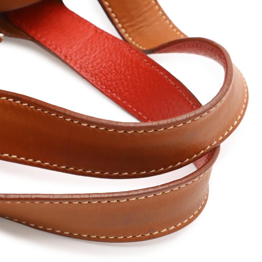 HERMES エルメス ピコタンロック PM ハンドバッグ ミニバッグ トートバッグ ヴォーバレニア レザ0ー ブラウン 茶 レッド 赤 ゴールド金具 | HERMES | 03