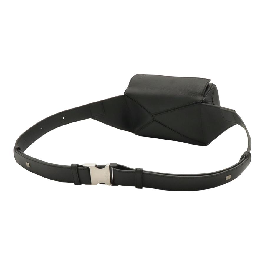 LOEWE ロエベ パズル バムバッグ ミニ ボディバッグ ショルダーバッグ ウエストバッグ レザー ブラック 黒 シルバー金具 B510U89X02 | LOEWE | 01