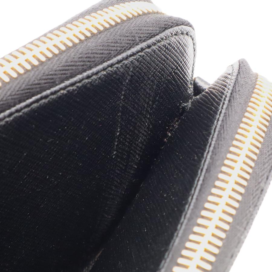PRADA プラダ チェーンショルダーバッグ チェーンウォレット 2WAY クラッチバッグ サフィアーノ レザー NERO ブラック ゴールド金具 | PRADA | 05