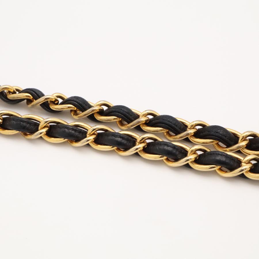 CHANEL シャネル マトラッセ チェーンショルダー ショルダーバッグ 斜め掛け ミニバッグ 巾着型 レザー ブラック 黒 ゴールド金具 | CHANEL | 03