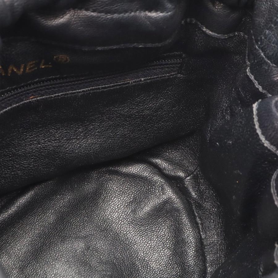 CHANEL シャネル マトラッセ チェーンショルダー ショルダーバッグ 斜め掛け ミニバッグ 巾着型 レザー ブラック 黒 ゴールド金具 | CHANEL | 06