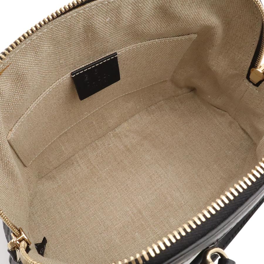 GUCCI グッチ マイクログッチシマ ハンドバッグ ミニバッグ 2WAY ショルダーバッグ レザー ブラック 黒 ゴールド金具 アウトレット品 | GUCCI | 04