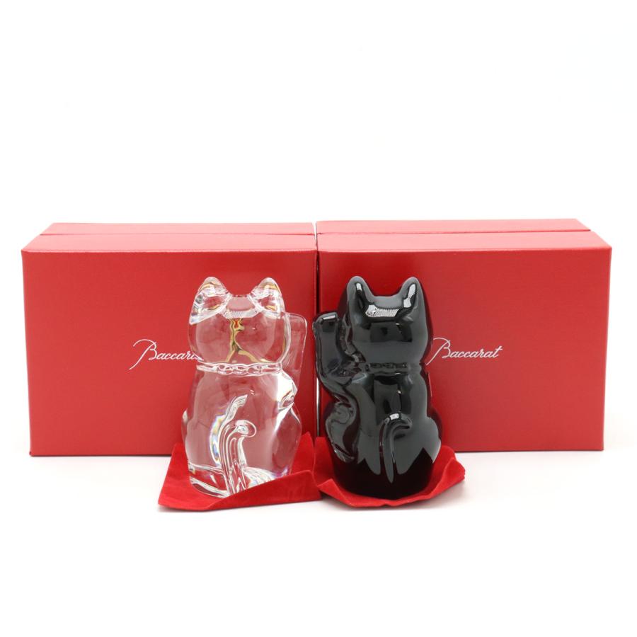 バカラ（Baccarat） まねき猫 招き猫 ラッキーキャット 2点セット