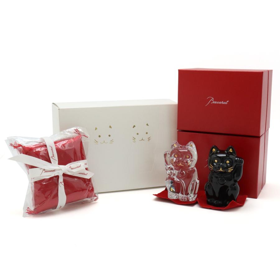 バカラ（Baccarat） まねき猫 招き猫 ラッキーキャット 2点セット