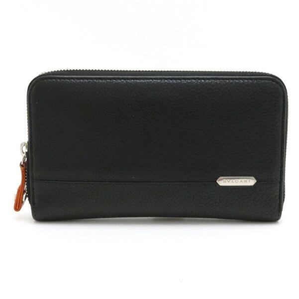 Bvlgari ブルガリ ラウンドファスナー 長財布 メンズ レザー ブラック 黒 オレンジ 中古 Blumin 通販 Yahoo ショッピング
