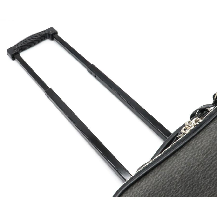 Bvlgari ブルガリ ウィークエンド キャリーバッグ スーツケース トラベルバッグ 旅行用 Pvc レザー 黒 ブラック ダークグレー 中古 Blumin 通販 Yahoo ショッピング