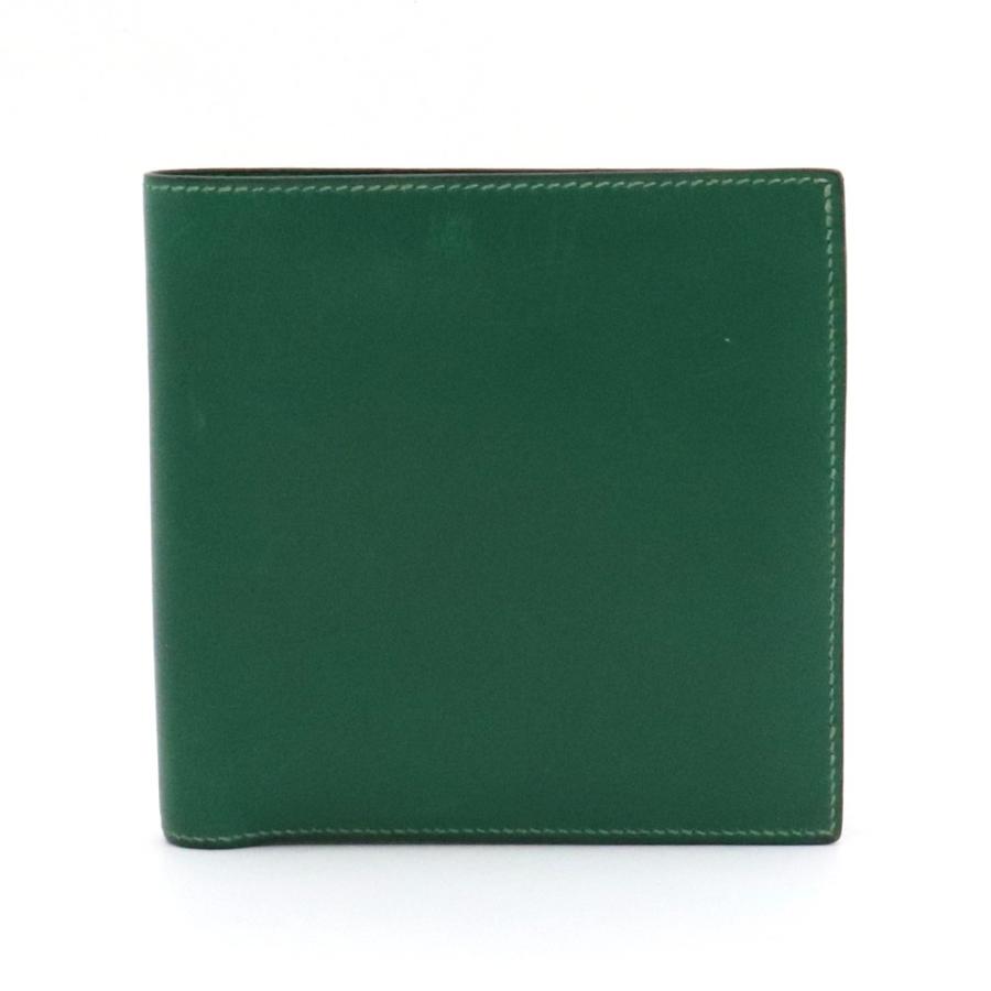Hermes エルメス ガリレイ 2つ折財布 ボックスカーフ グリーン 緑 B刻印 Mc2 中古 Blumin 通販 Yahoo ショッピング
