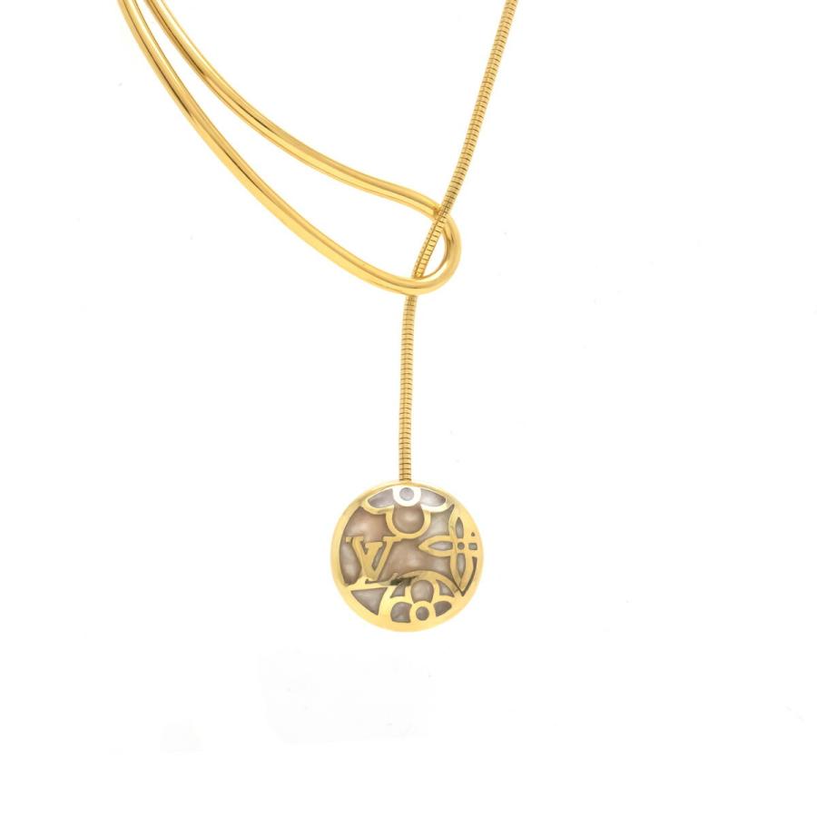 Louis Vuitton ルイ ヴィトン モノグラムフラワー セレストローズ ネックレス ペンダント ゴールド Gp M 中古 Blumin 通販 Yahoo ショッピング