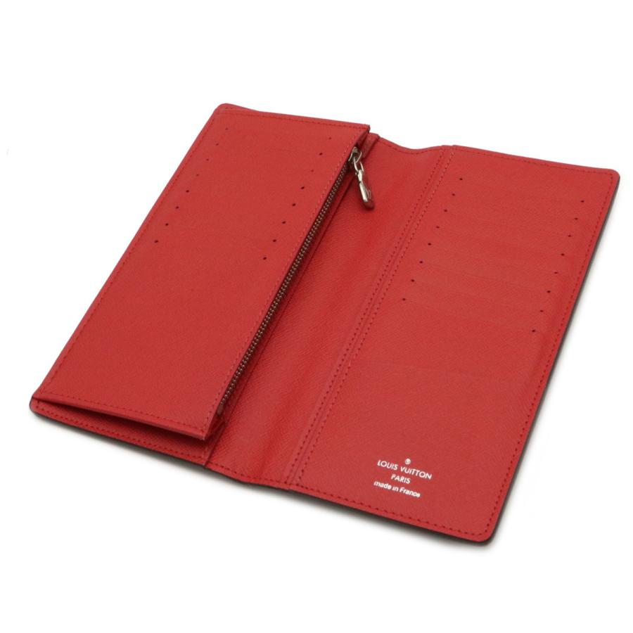 Louis Vuitton ルイ ヴィトン タイガ ポルトフォイユ ブラザ 2つ折長財布 カーフ レザー ブルーマリーヌ ネイビー レッド 赤 メンズ M 中古 Blumin 通販 Yahoo ショッピング