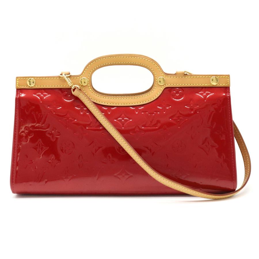 愛用 ルイヴィトンバッグ モノグラム ヴェルニ ロクスバリー ドライブ