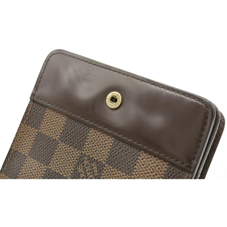 正規店 ルイヴィトン ダミエ コンパクトジップ 二つ折り財布小銭入れ