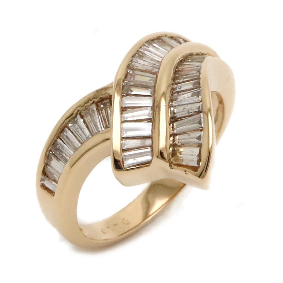 ダイヤリング 指輪 K18YG 750YG イエローゴールド ダイヤモンド D1  