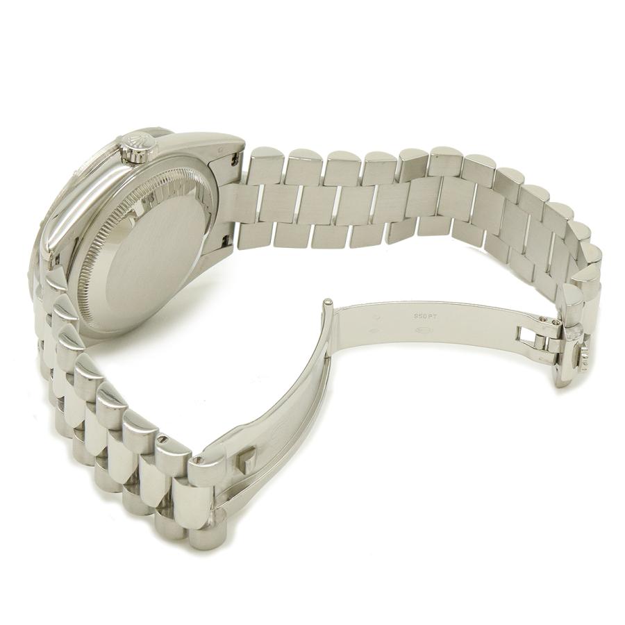 ROLEX ロレックス デイデイト シルバー文字盤 Pt プラチナ ダイヤモンド バケットダイヤ K番 メンズ AT オートマ 腕時計 118366A | ROLEX | 06