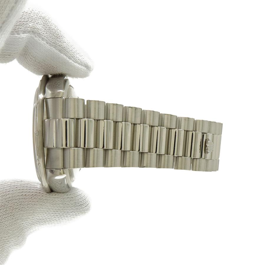 ROLEX ロレックス デイデイト シルバー文字盤 Pt プラチナ ダイヤモンド バケットダイヤ K番 メンズ AT オートマ 腕時計 118366A | ROLEX | 07