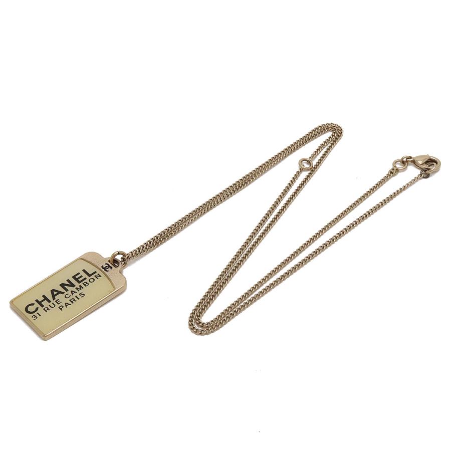 CHANEL シャネル 31 RUE CAMBON PARIS カンボンプレート ネックレス  