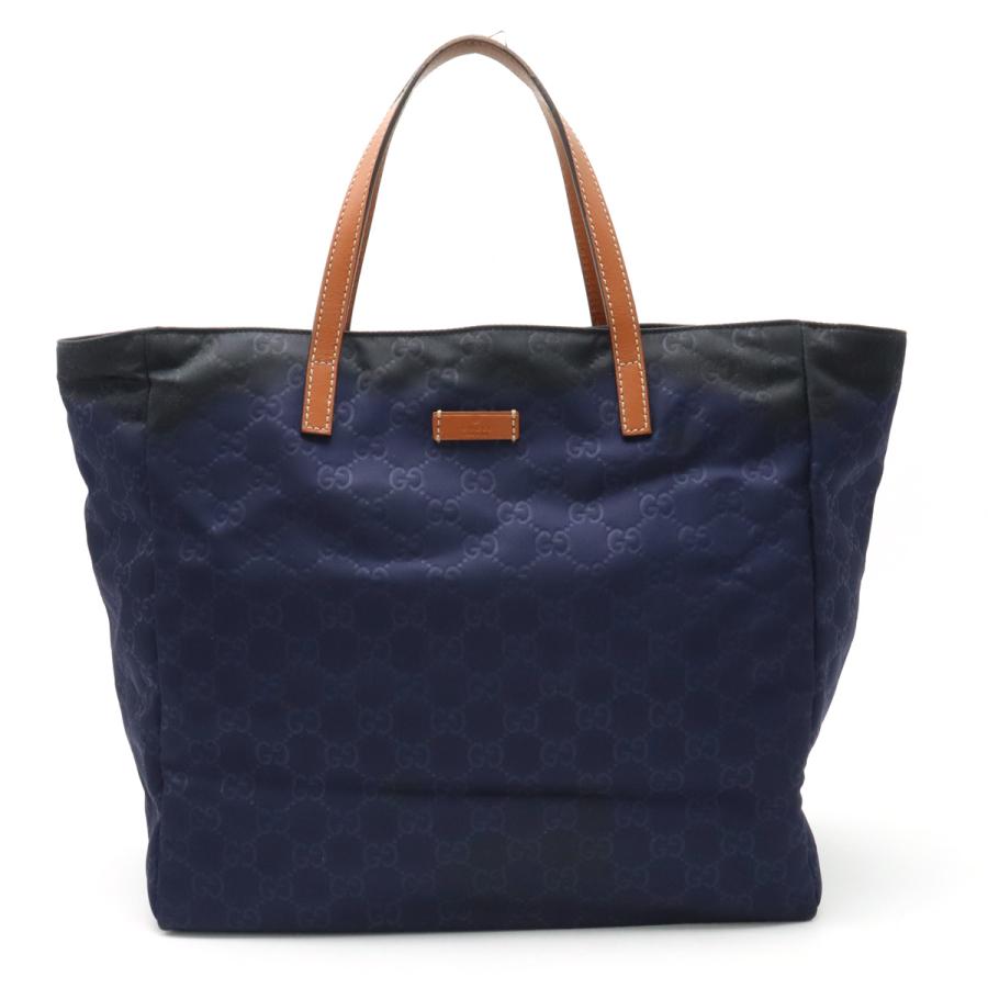GUCCI グッチ GGナイロン トートバッグ ハンドバッグ ナイロン レザー 