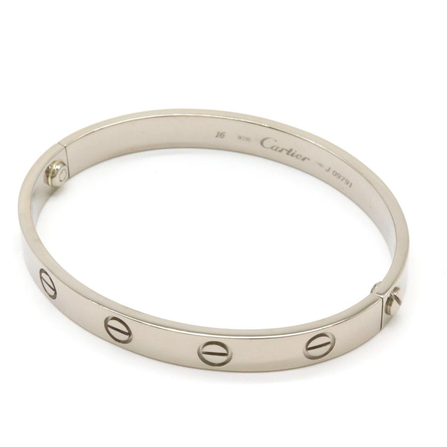 Cartier カルティエ LOVE ラブブレス ブレスレット バングル K18WG 750WG ホワイトゴールド #16 B6005600 | Cartier