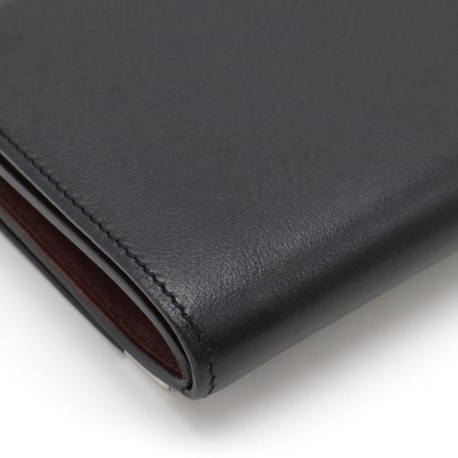 Cartier カルティエ カボションライン カボション 2つ折長財布 二つ折り がま口 ガマ口 レザー ブラック ボルドー シルバー金具 L3000585 | Cartier | 02