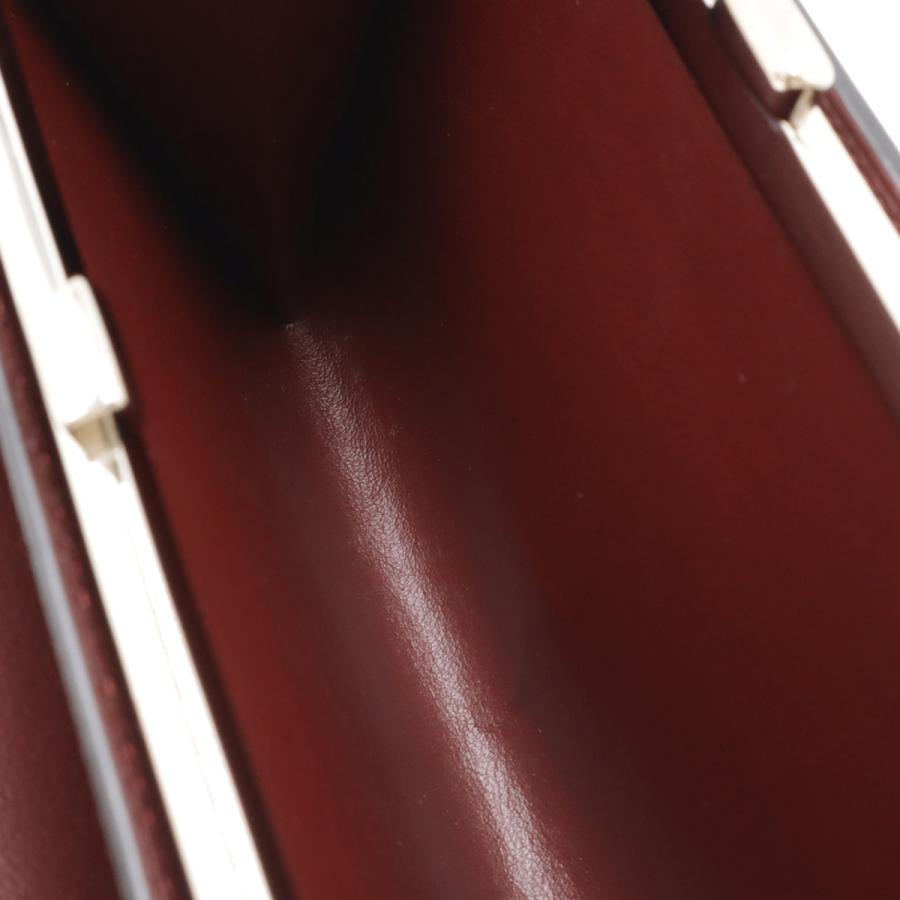 Cartier カルティエ カボションライン カボション 2つ折長財布 二つ折り がま口 ガマ口 レザー ブラック ボルドー シルバー金具 L3000585 | Cartier | 05