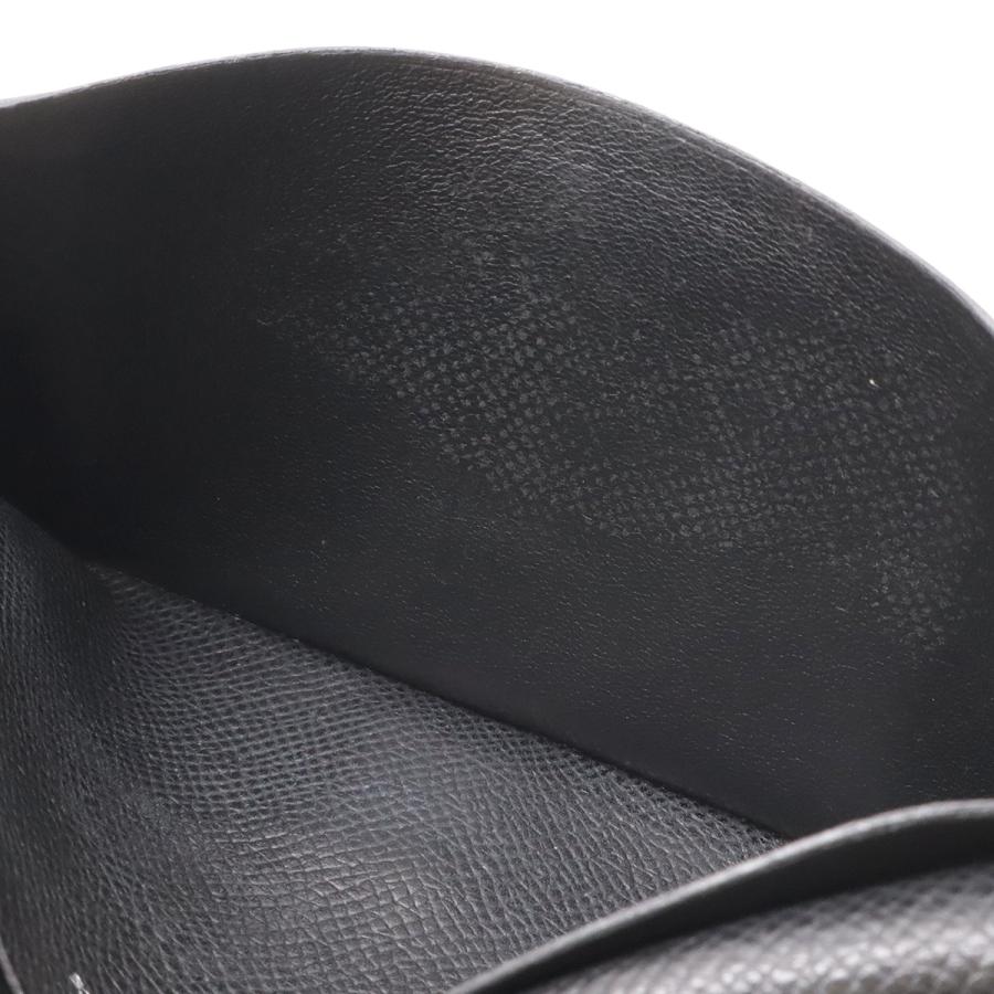 HERMES エルメス ベアン 2PLIS デュプリ 3つ折長財布 三つ折り長財布 クシュベル レザー ブラック 黒 シルバー金具 □J刻印 | HERMES | 06