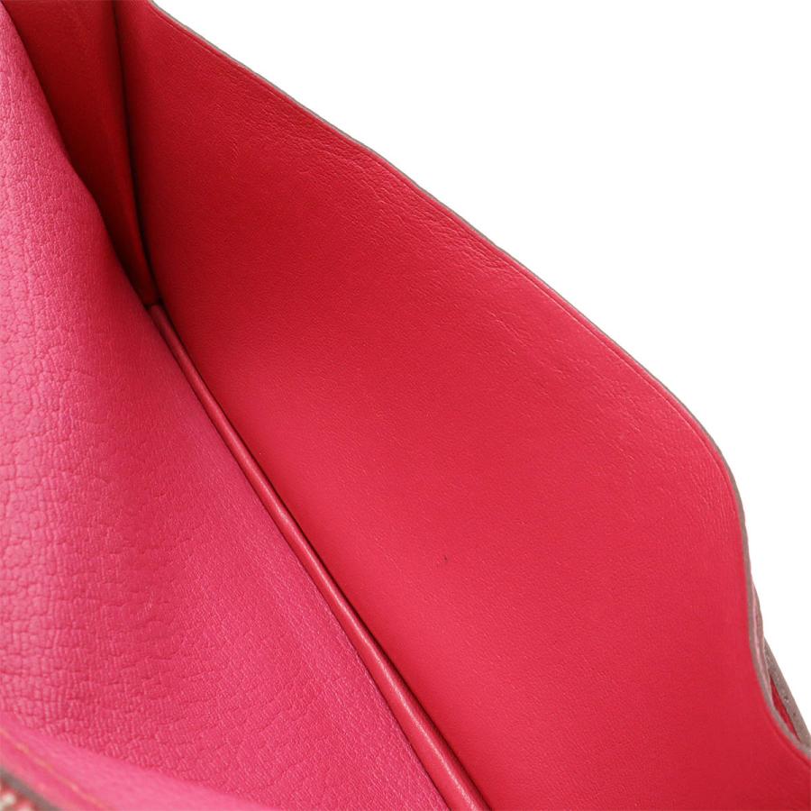 HERMES エルメス ベアンスフレ 2つ折長財布 二つ折り長財布 バイカラー シェーブル エトゥープ ピンク シルバー金具 □L刻印 | HERMES | 05