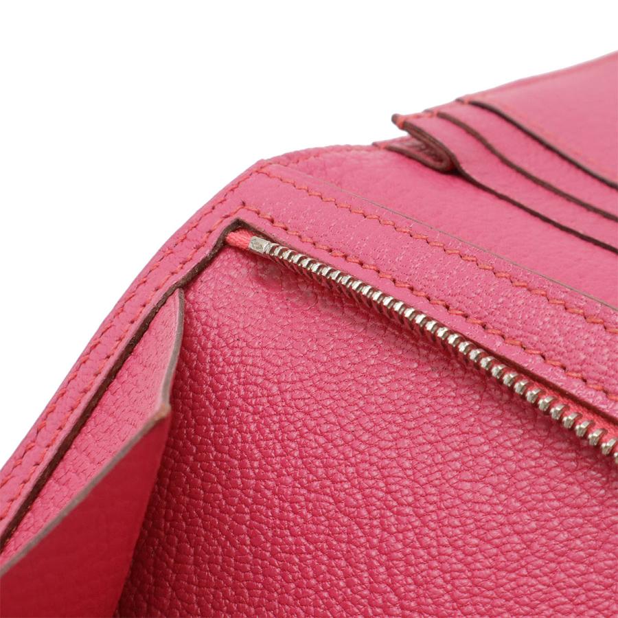 HERMES エルメス ベアンスフレ 2つ折長財布 二つ折り長財布 バイカラー シェーブル エトゥープ ピンク シルバー金具 □L刻印 | HERMES | 06