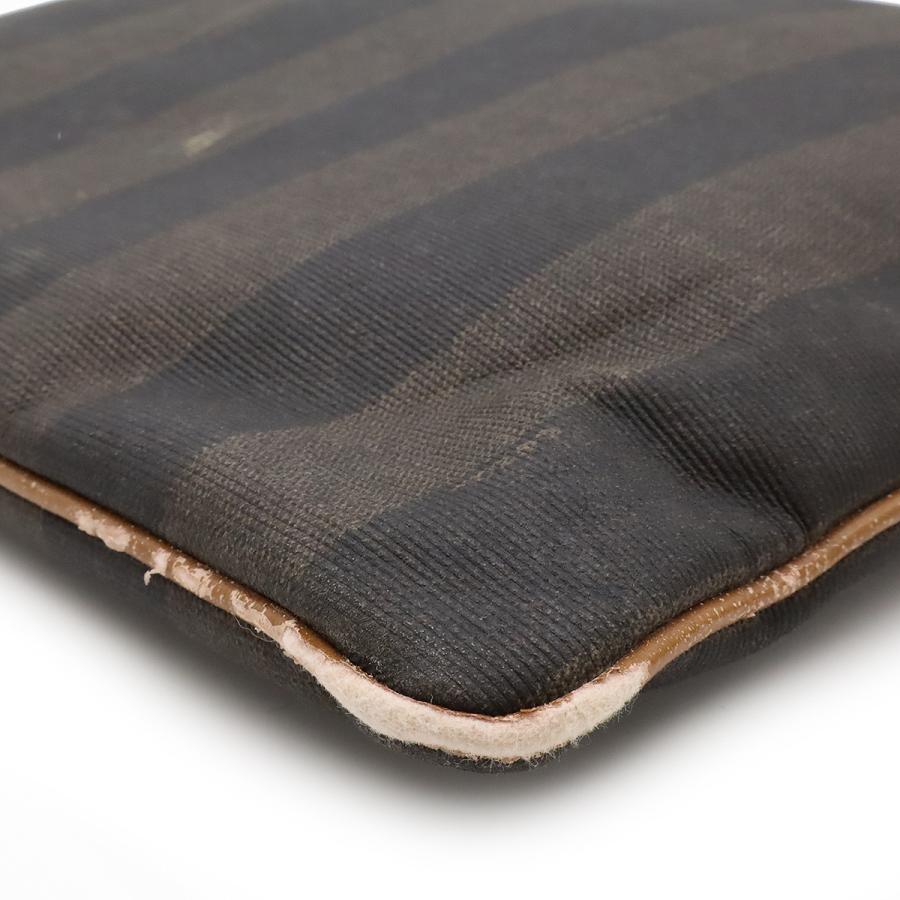 FENDI フェンディ ペカン トートバッグ ハンドバッグ 2WAY ショルダーバッグ 肩掛け PVC レザー カーキブラウン ブラック 黒 | FENDI | 02