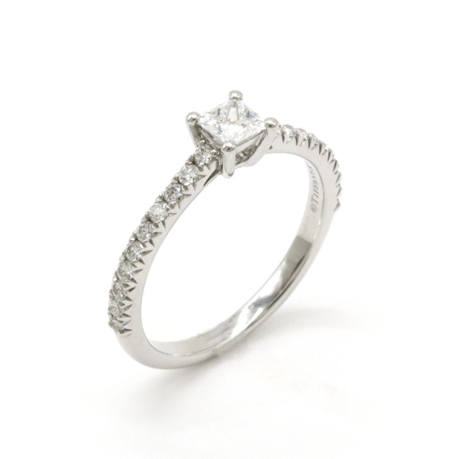 ◇ティファニー◇新品仕上済 トゥルー リング ダイヤ リング 0.25 11号 Tiffany & Co. - (新品仕上げ済）ティファニー TIFFANY T