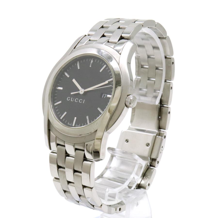 GUCCI グッチ Gクラス ブラック文字盤 デイト メンズ SS QZ クォーツ 腕時計 5500XL | GUCCI | 01