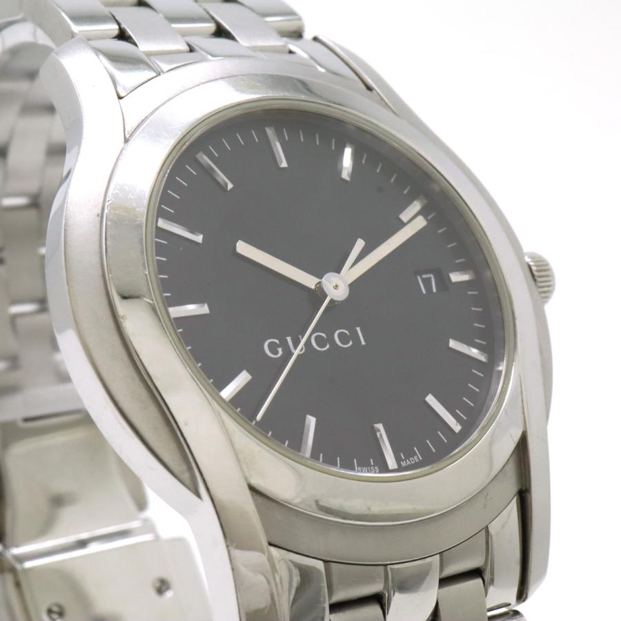 GUCCI グッチ Gクラス ブラック文字盤 デイト メンズ SS QZ クォーツ 腕時計 5500XL | GUCCI | 04