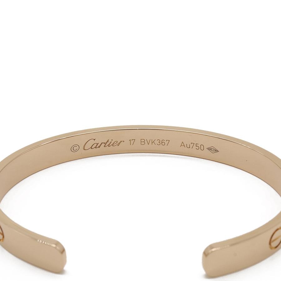 Cartier カルティエ LOVE LΘVE ラブブレス ブレスレット オープンバングル K18PG 750PG ピンクゴールド #17 B6032617 | Cartier | 03