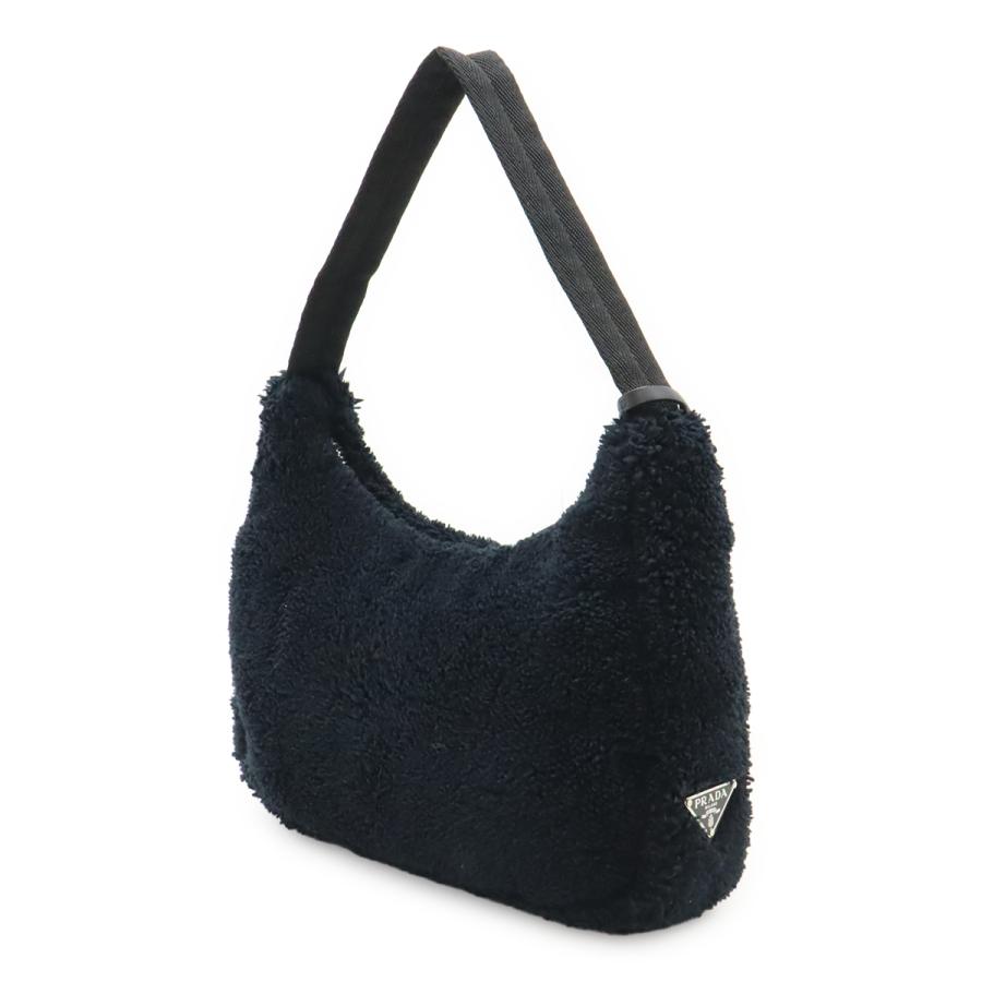 PRADA プラダ テリー Re-Edition 2000 ミニバッグ ショルダーバッグ ハンドバッグ トライアングルロゴ パイル NERO 黒 ブラック 1NE515 | PRADA | 01