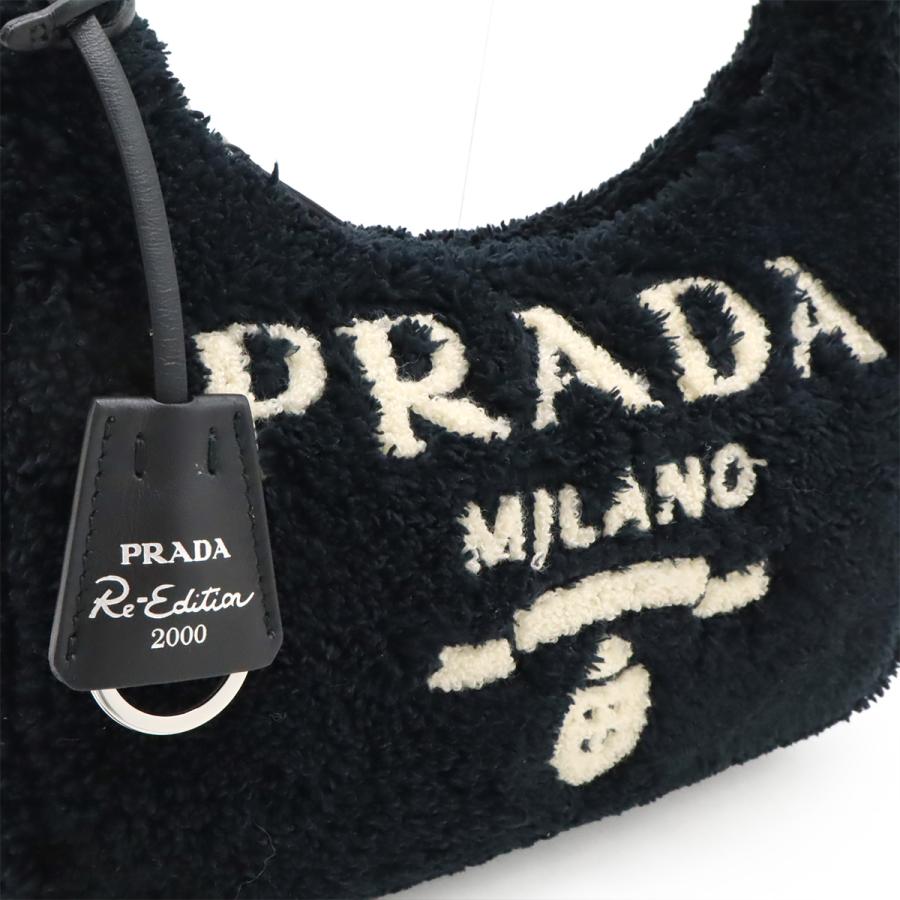 PRADA プラダ テリー Re-Edition 2000 ミニバッグ ショルダーバッグ ハンドバッグ トライアングルロゴ パイル NERO 黒 ブラック 1NE515 | PRADA | 06
