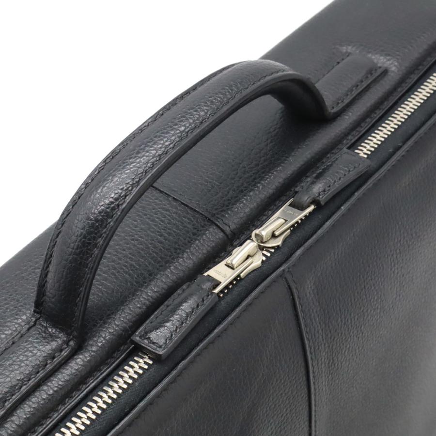 HERMES エルメス HERLIGHT エールライト ブリーフケース ビジネスバッグ トランクケース リエージュ レザー ブラック 黒 □J刻印 | HERMES | 03