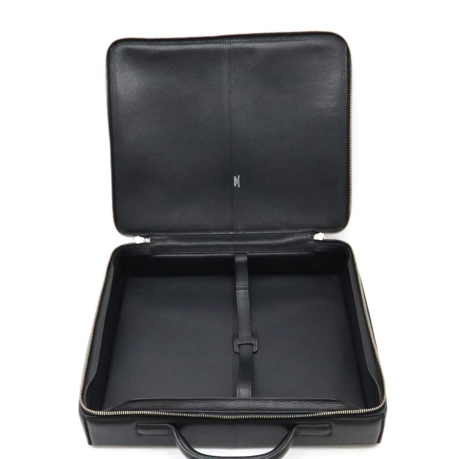 HERMES エルメス HERLIGHT エールライト ブリーフケース ビジネスバッグ トランクケース リエージュ レザー ブラック 黒 □J刻印 | HERMES | 04