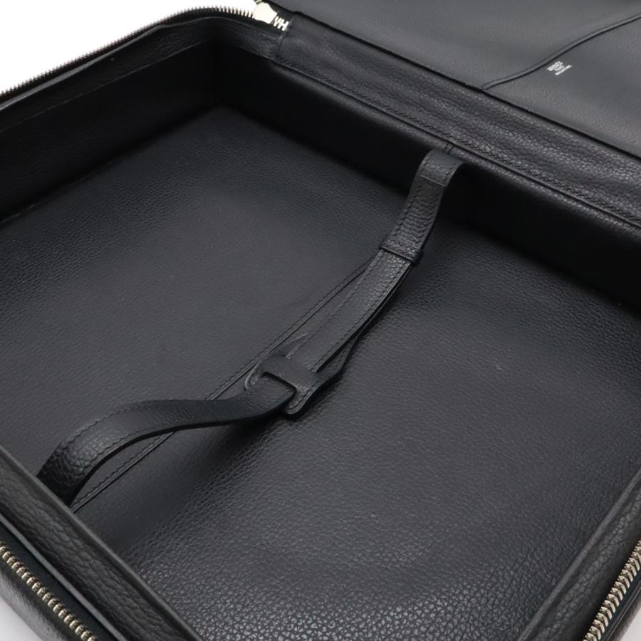 HERMES エルメス HERLIGHT エールライト ブリーフケース ビジネスバッグ トランクケース リエージュ レザー ブラック 黒 □J刻印 | HERMES | 05