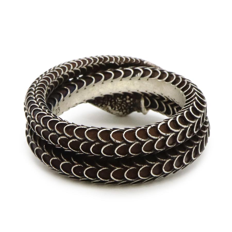 新品 GUCCI グッチ ガーデン シルバー スネークリング 指輪 21号 ☆関税込☆GUCCI☆ガーデン シルバー スネークリング☆ (GUCCI