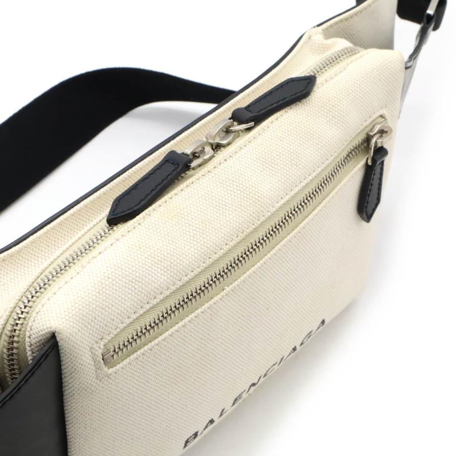 BALENCIAGA バレンシアガ ボディバッグ ベルトバッグ ウエストポーチ ウエストバッグ キャンバス レザー ナチュラル ブラック 黒 433625 | BALENCIAGA | 03