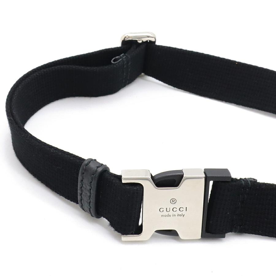 GUCCI グッチ ジャンボGG スモール ベルトバッグ ボディバッグ ウエストポーチ ヒップバッグ レザー ブラック 黒 シルバー金具 658582 | GUCCI | 06