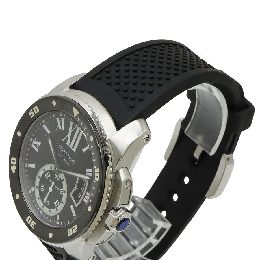 Cartier カルティエ カリブル ドゥ カルティエ ダイバー SS ラバー メンズ AT オートマ 腕時計 W7100056 | Cartier | 05